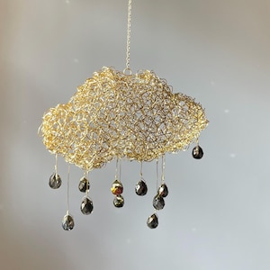 Suncatcher “Rain in a Midsummer Night’s Dream” – Sparkling suncatcher, extraordinary gift, decorative home accessory for the window